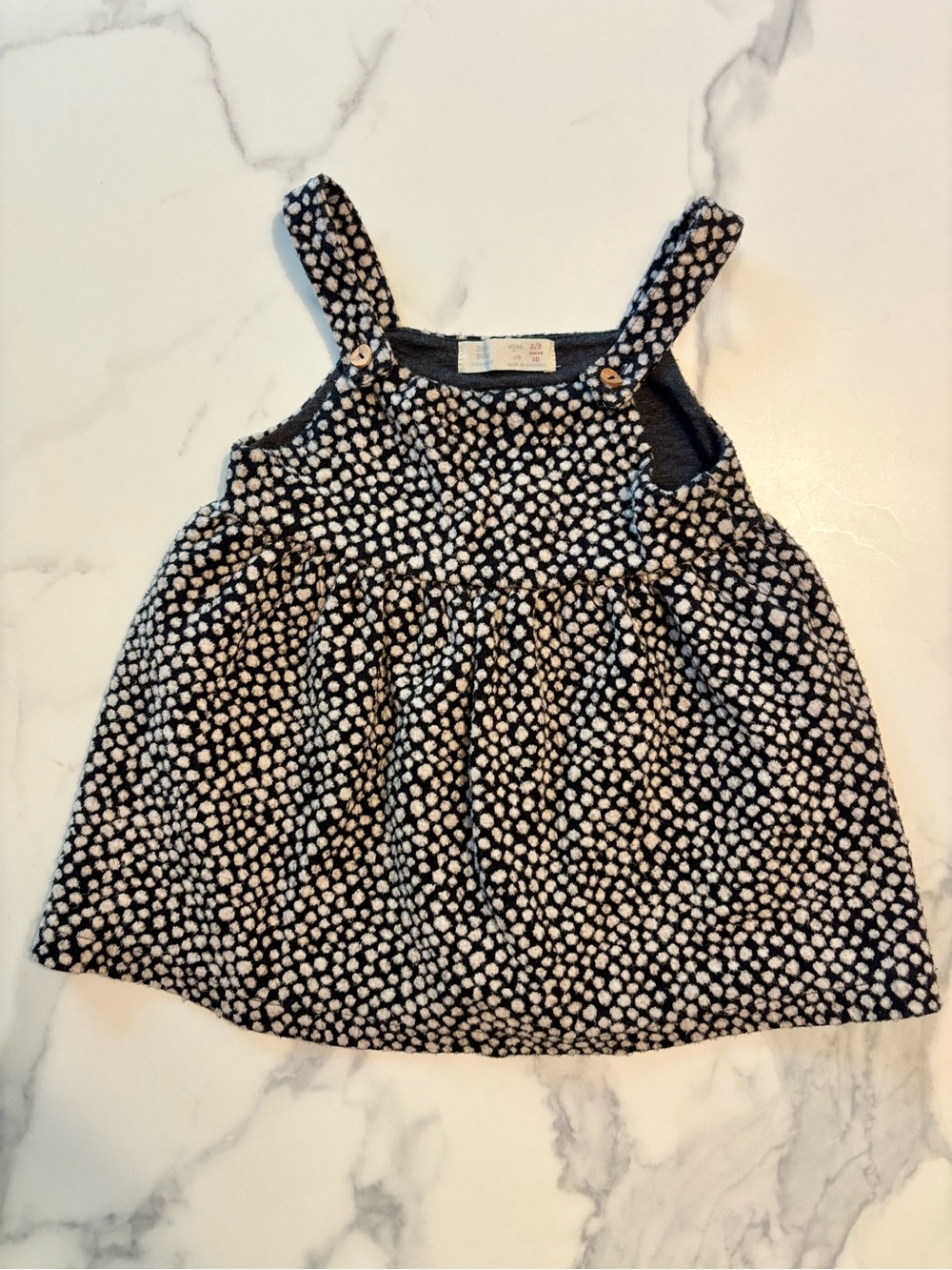Zara black and white dress